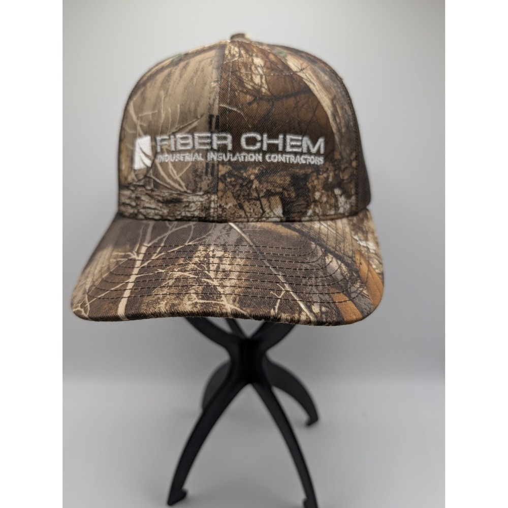 Richardson 112P Realtree Edge Camo Trucker Hat Fiber Chem Snapback Mens Cap